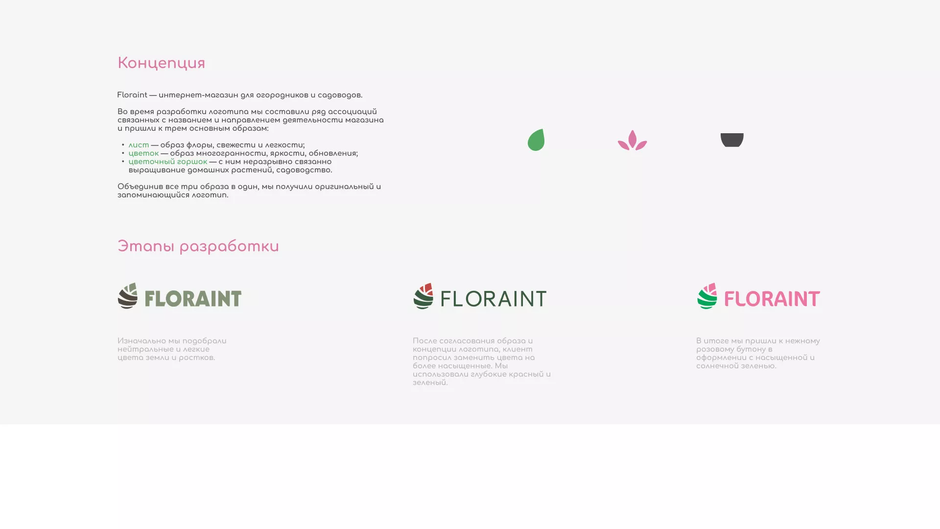 Создание логотипа и интернет-магазина «FLORAINT» в Киренске